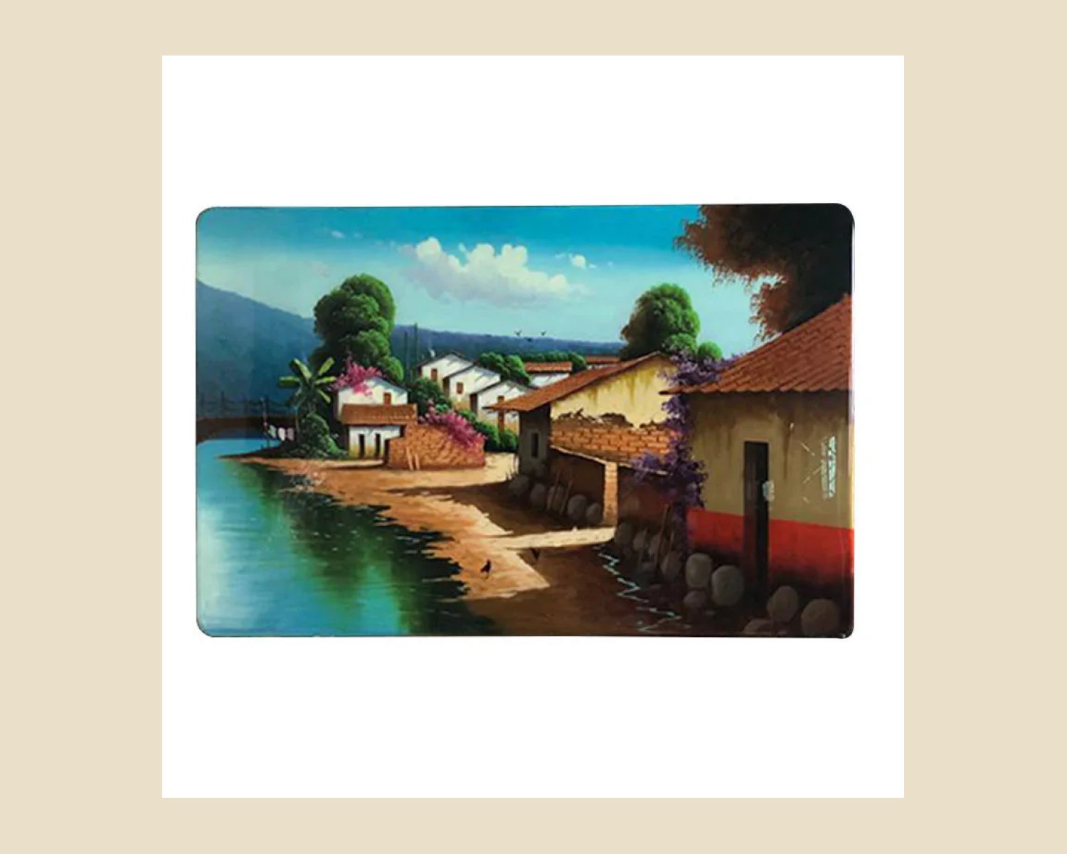 MESA PINTADA EL LAGO — Mesas artesanal de madera, hecho a mano en Tonalá, Jalisco