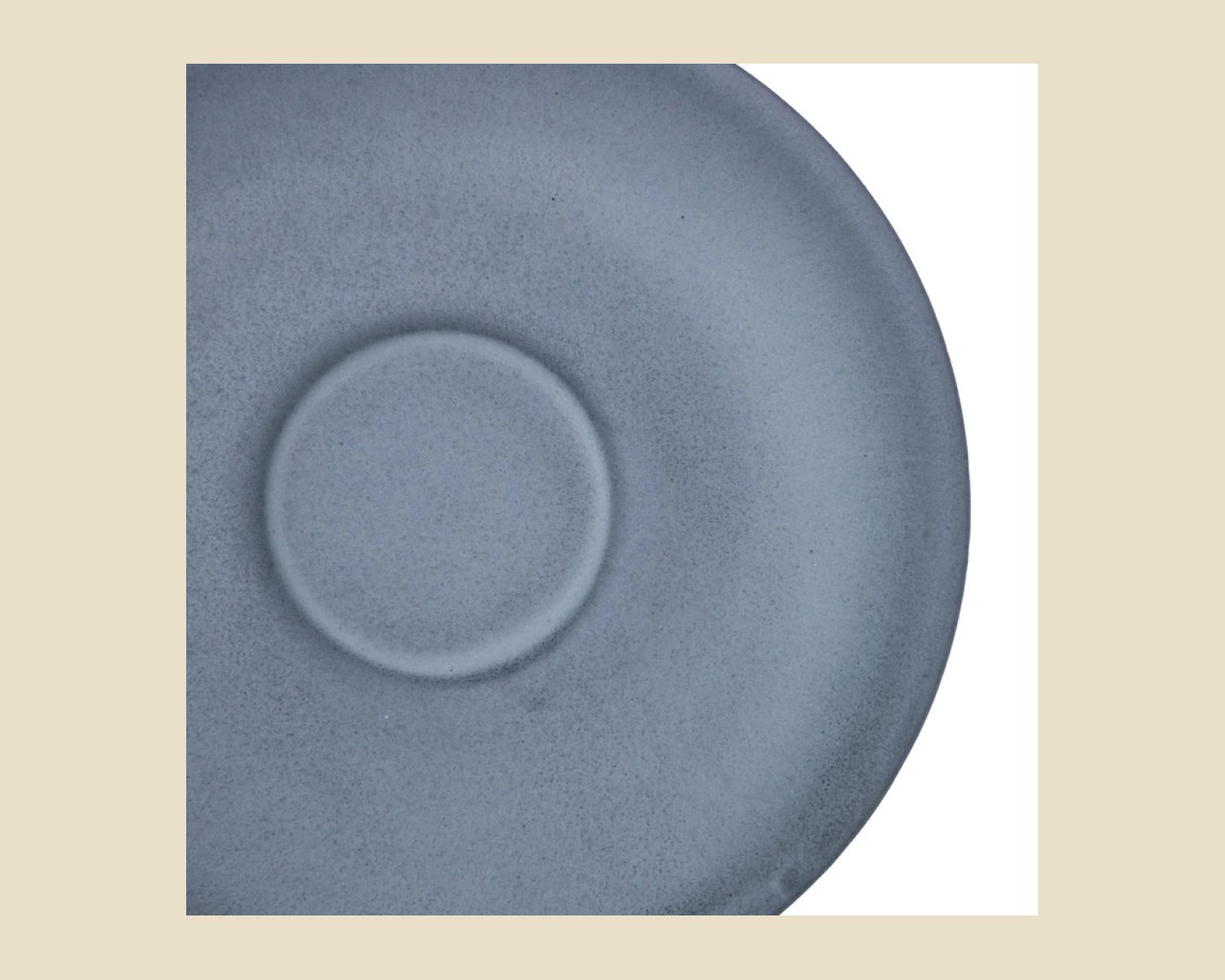 Plato para Taza Capuchino 16 cm | Gris Denali Mate