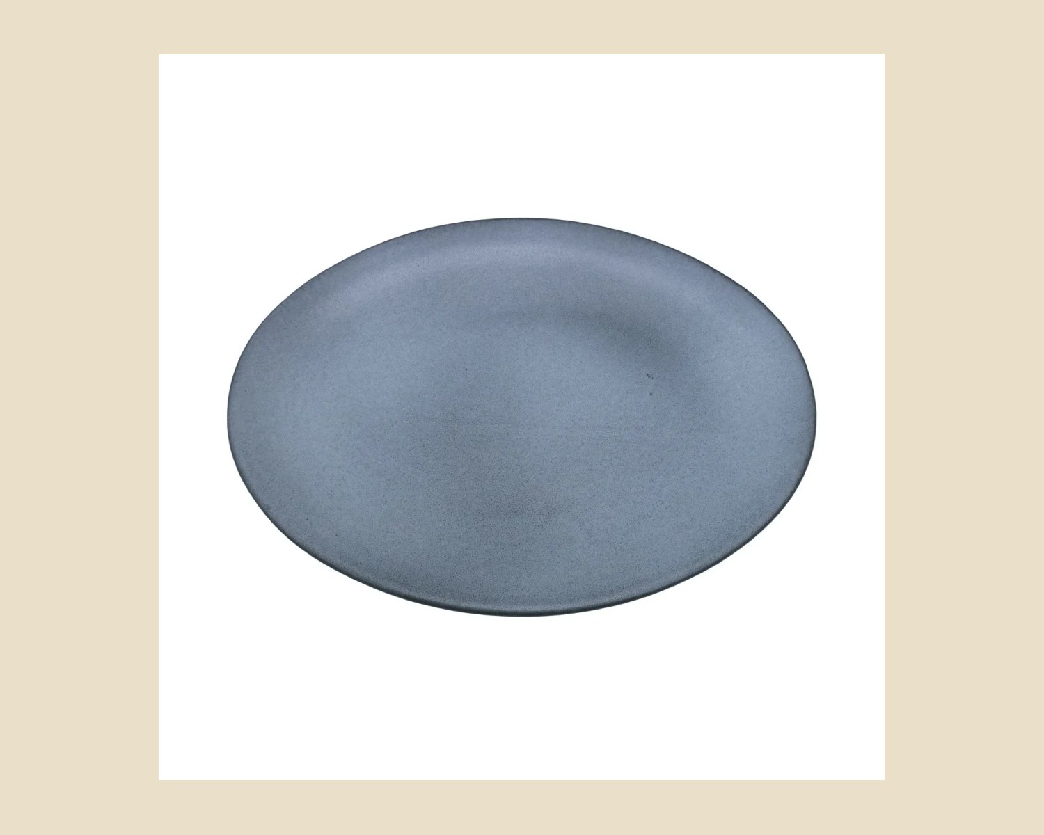 Platón Oval OTB 34 cm | Gris Denali Mate — Platos artesanal de madera, hecho a mano en Tonalá, Jalisco
