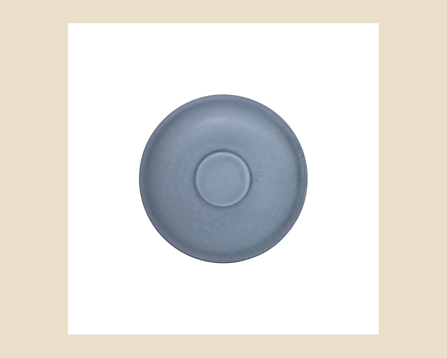 Plato para Taza Capuchino 16 cm | Gris Denali Mate — Platos artesanal de madera, hecho a mano en Tonalá, Jalisco