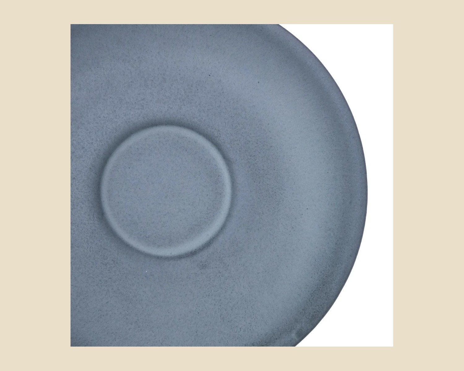 Plato para Taza Capuchino 16 cm | Gris Denali Mate — vista 3 de 3