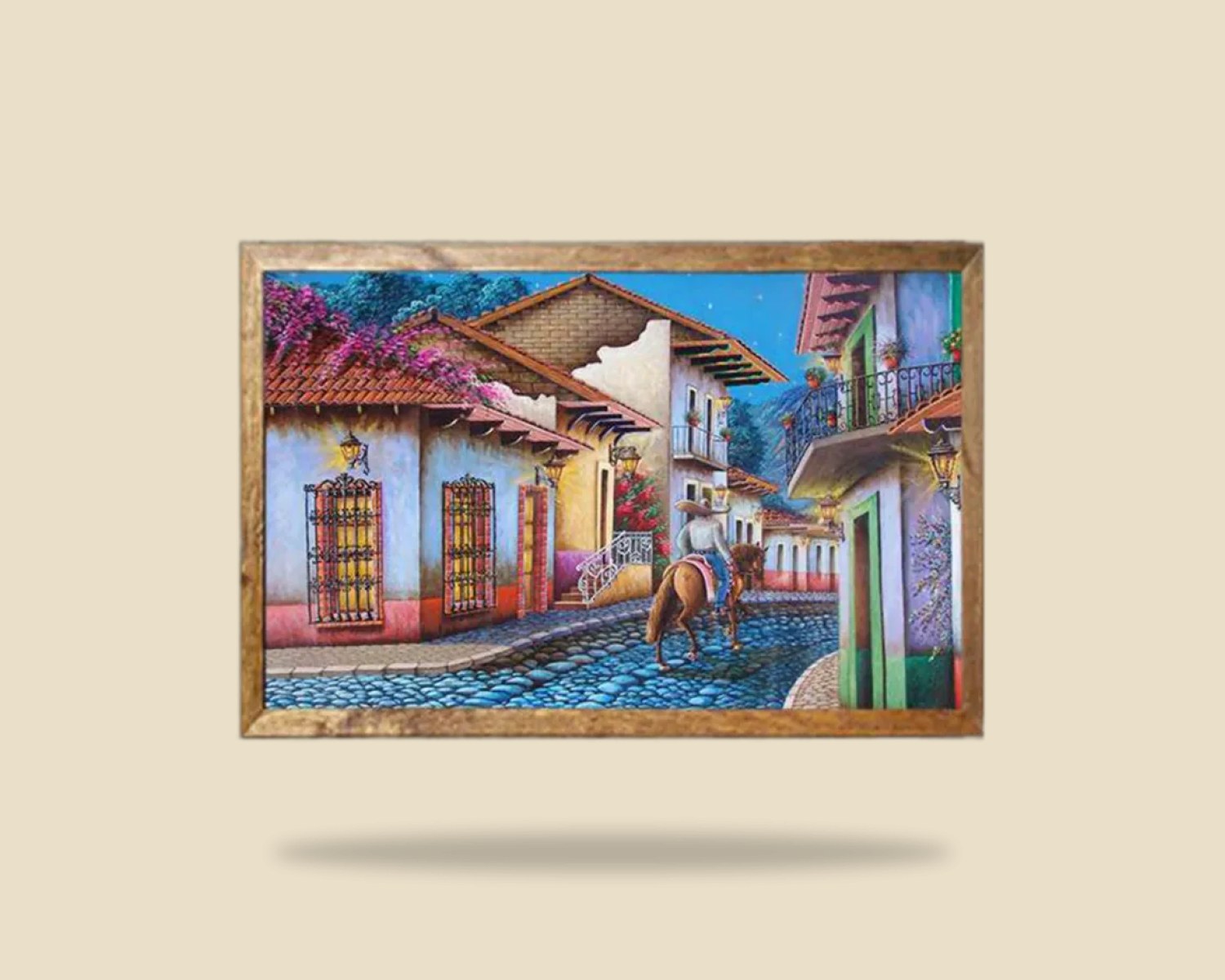 Escena Mexicana 001 — Cuadros artesanal de Tonalá, Jalisco
