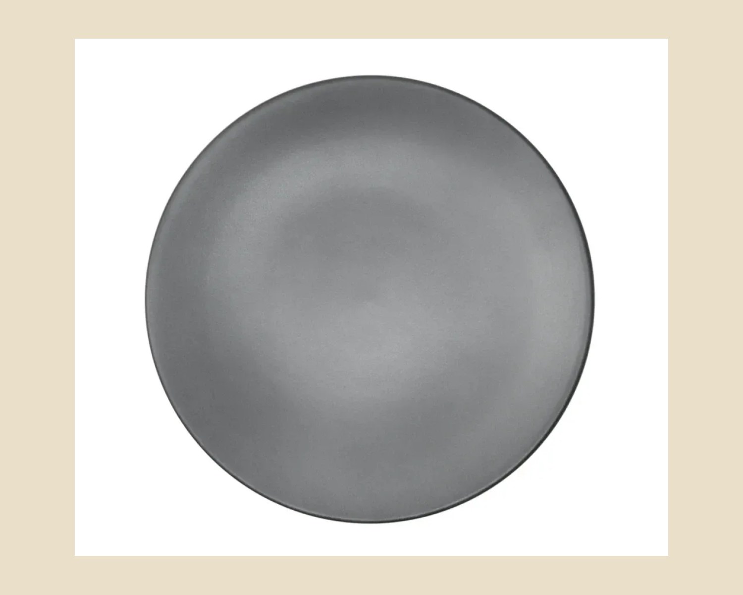 Plato Trinche 27 cm | Gris Denali Mate — Platos artesanal de madera, hecho a mano en Tonalá, Jalisco