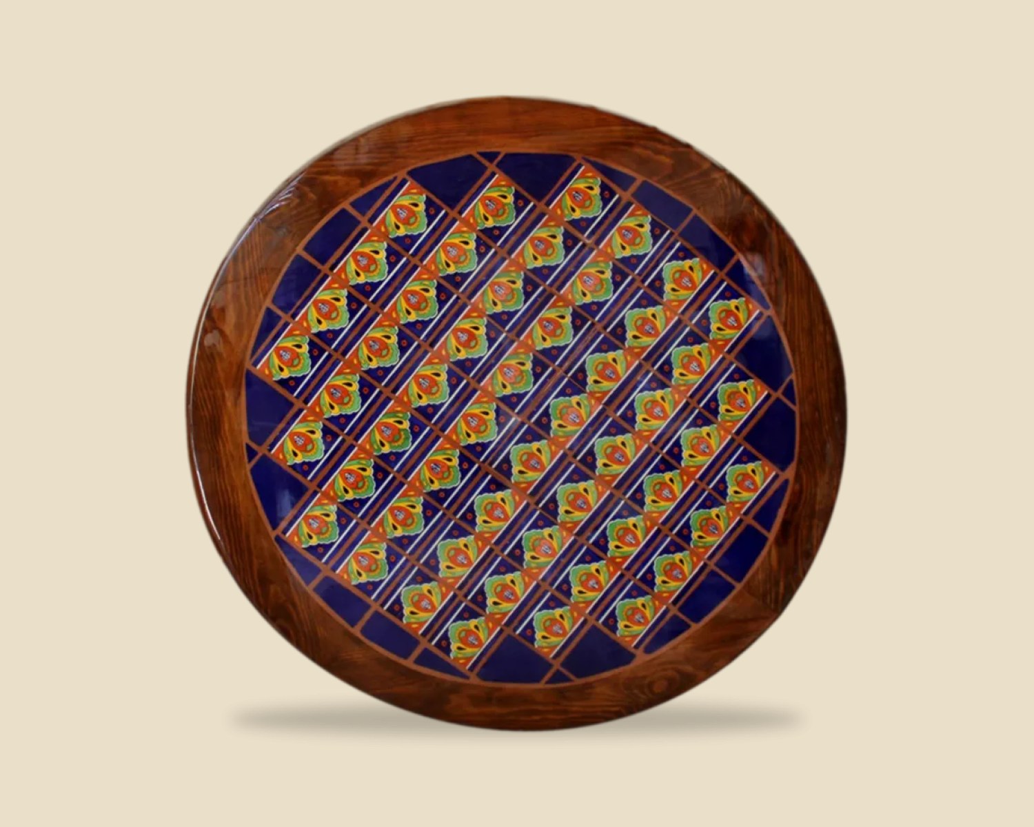 Mayaly — Mesa con Azulejo artesanal de madera, hecho a mano en Tonalá, Jalisco