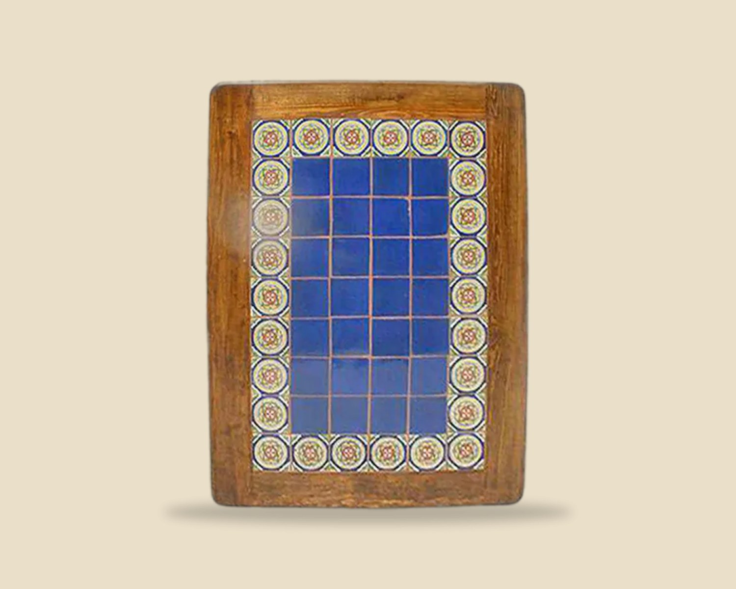 Azulejo 006 — Mesa con Azulejo artesanal de Tonalá, Jalisco