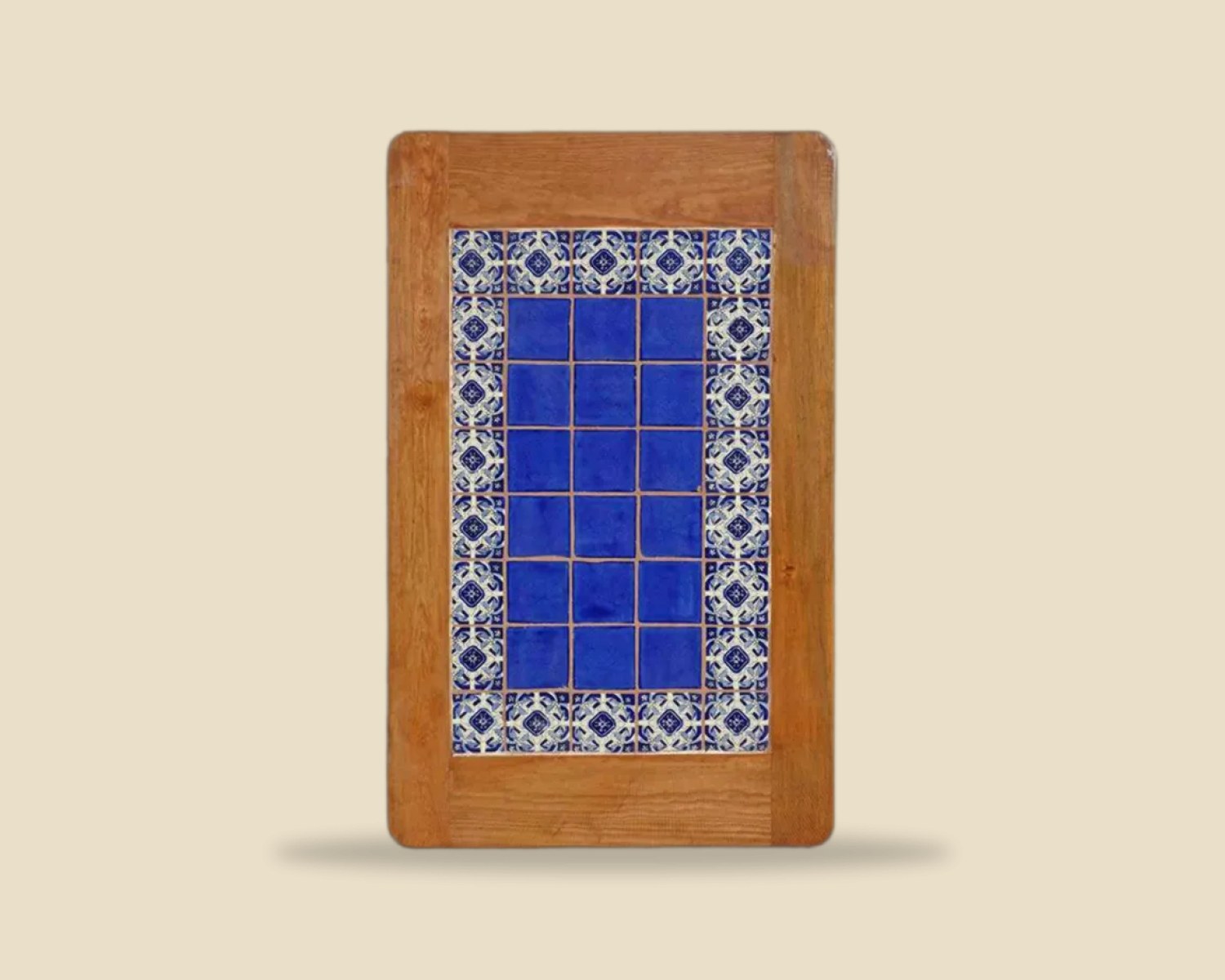 Azulejo 007 — Mesa con Azulejo artesanal de madera, hecho a mano en Tonalá, Jalisco