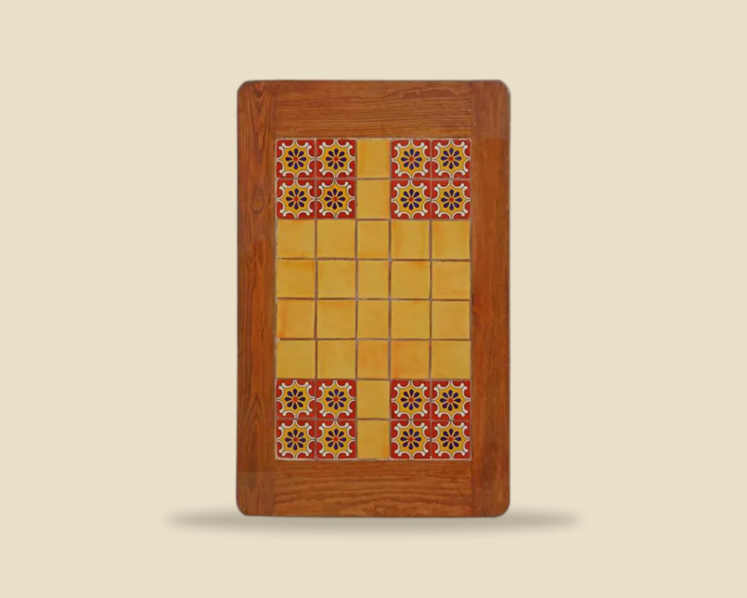Azulejo 017 — Mesa con Azulejo artesanal de madera, hecho a mano en Tonalá, Jalisco