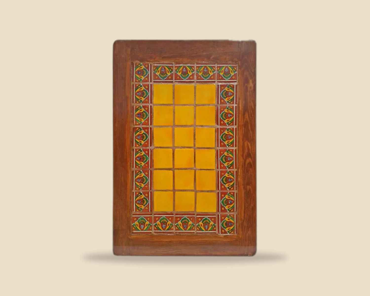 Azulejo 021 — Mesa con Azulejo artesanal de madera, hecho a mano en Tonalá, Jalisco