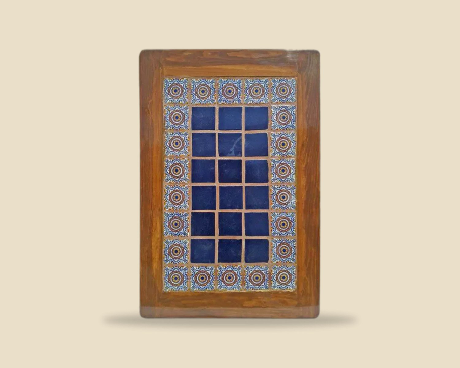 Azulejo 022 — Mesa con Azulejo artesanal de Tonalá, Jalisco