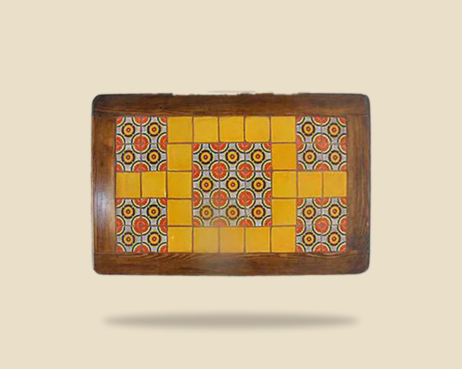 Azulejo 024 — Mesa con Azulejo artesanal de madera, hecho a mano en Tonalá, Jalisco
