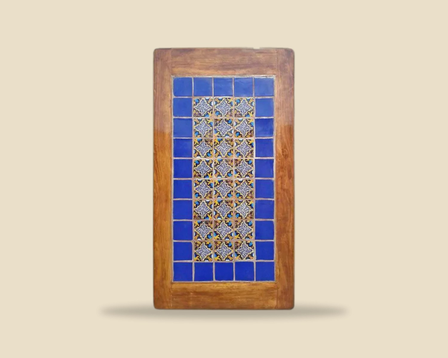 Azulejo 029 — Mesa con Azulejo artesanal de madera, hecho a mano en Tonalá, Jalisco