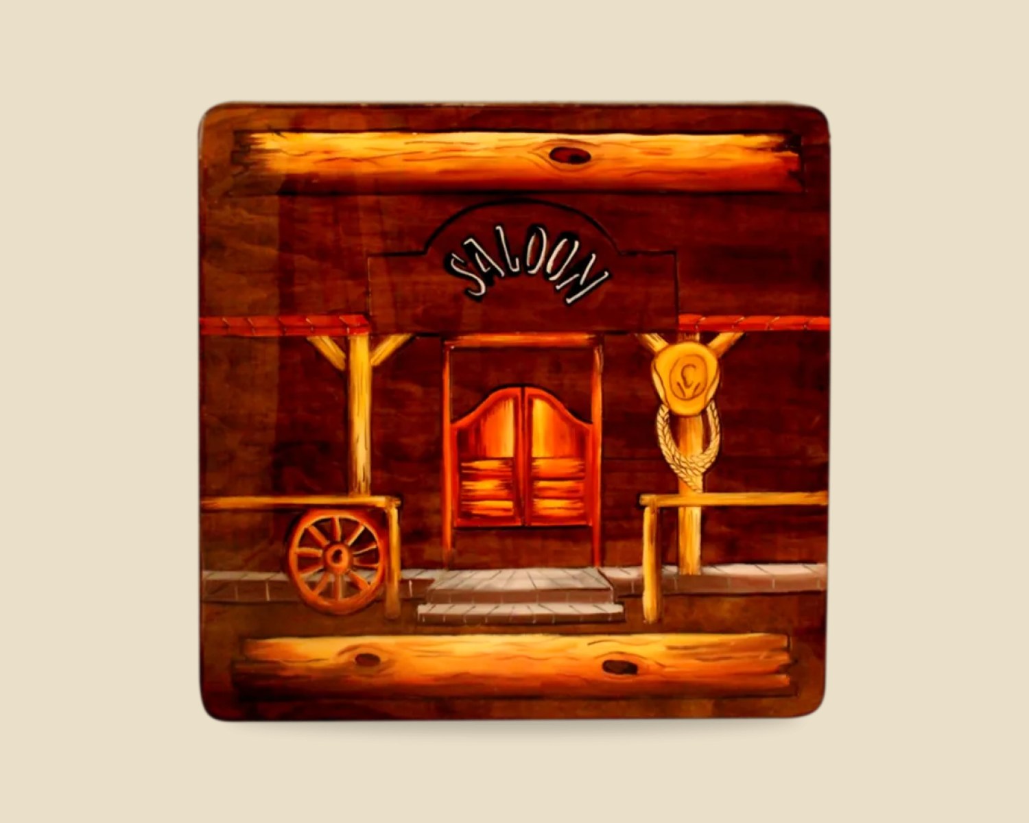 Saloon — Rustica Pintada artesanal de madera, hecho a mano en Tonalá, Jalisco