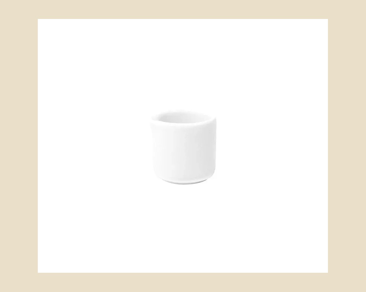 Caja de 24 piezas Cremera Blanco Polar Astro 70 cc | Anfora — Platos artesanal de Tonalá, Jalisco