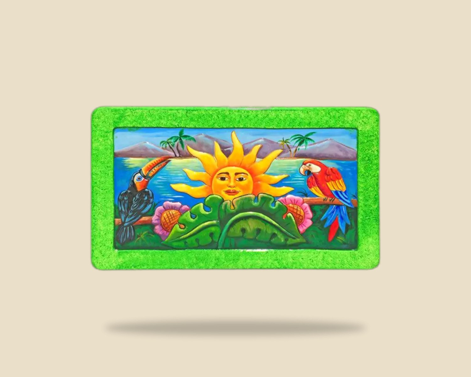 Mesa Grabadas 005 — Tallado Artistico artesanal de madera, hecho a mano en Tonalá, Jalisco