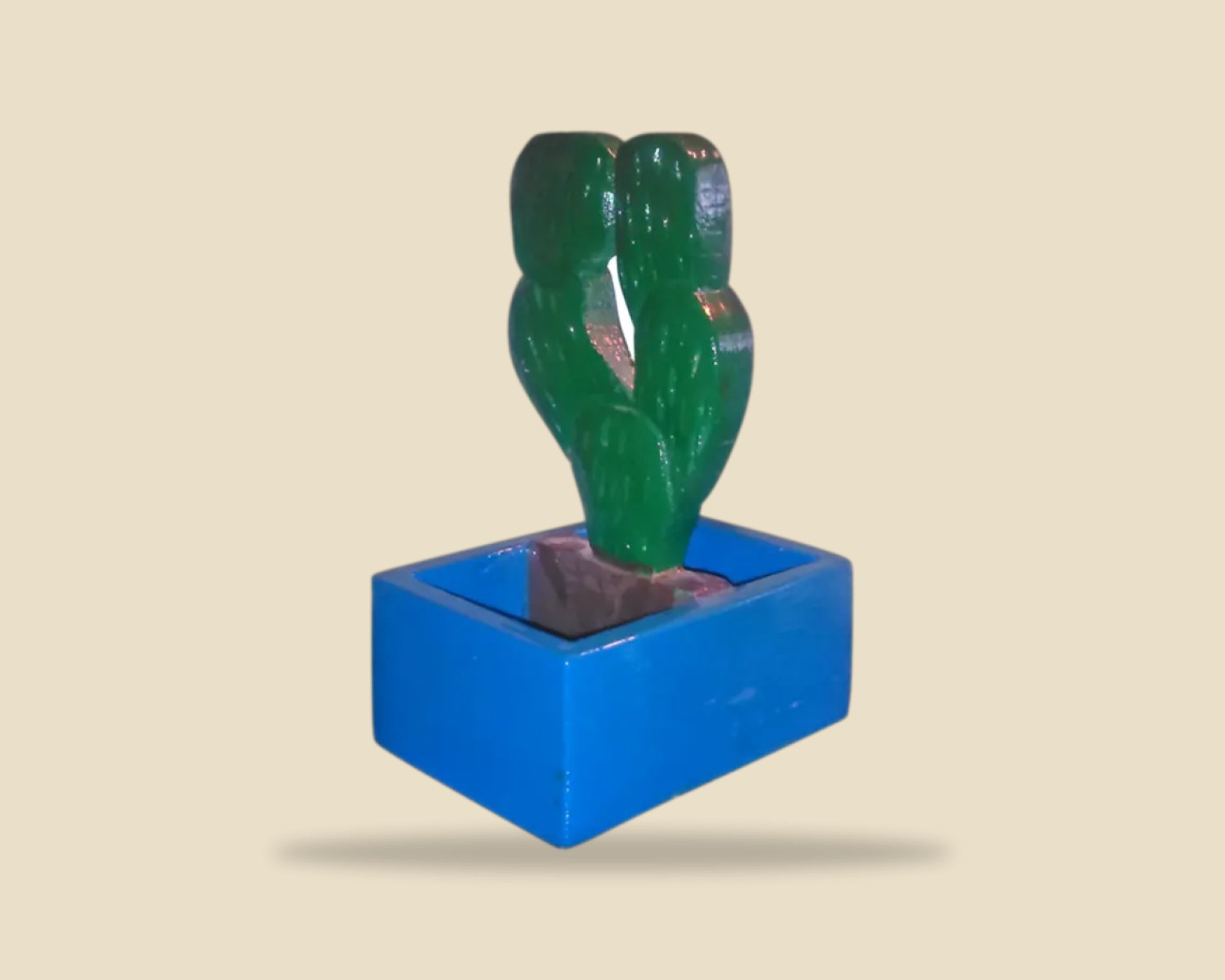 Porta salero Nopal — Accesorios de Mesa artesanal de Tonalá, Jalisco