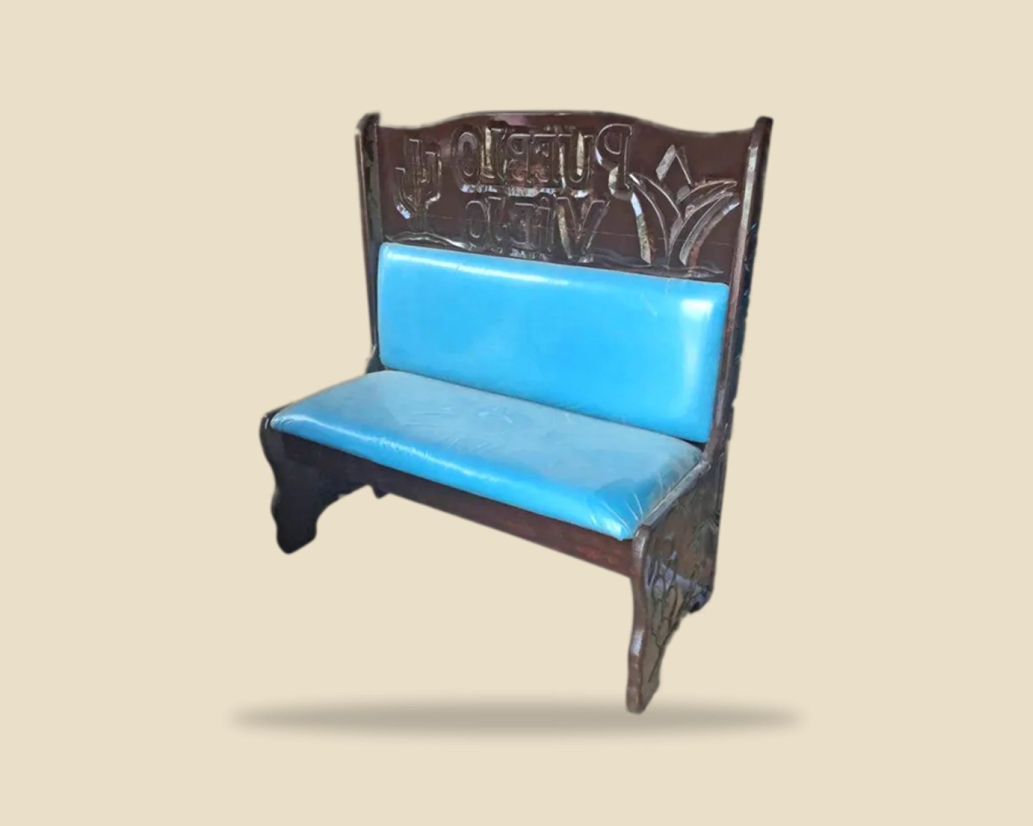 Pueblo Viejo — Booth Rustico artesanal de madera, hecho a mano en Tonalá, Jalisco