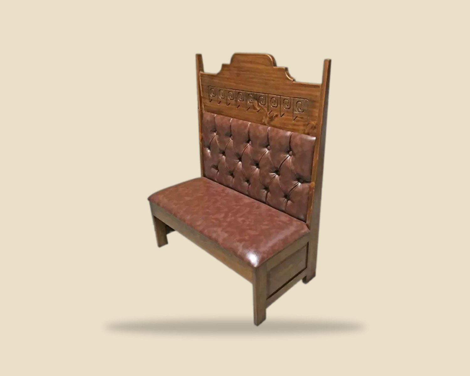 Primor — Booth Moderno artesanal de madera, hecho a mano en Tonalá, Jalisco