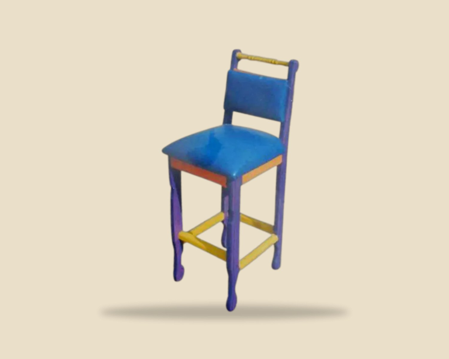 Silla de color — Sillas de Bar artesanal de madera, hecho a mano en Tonalá, Jalisco