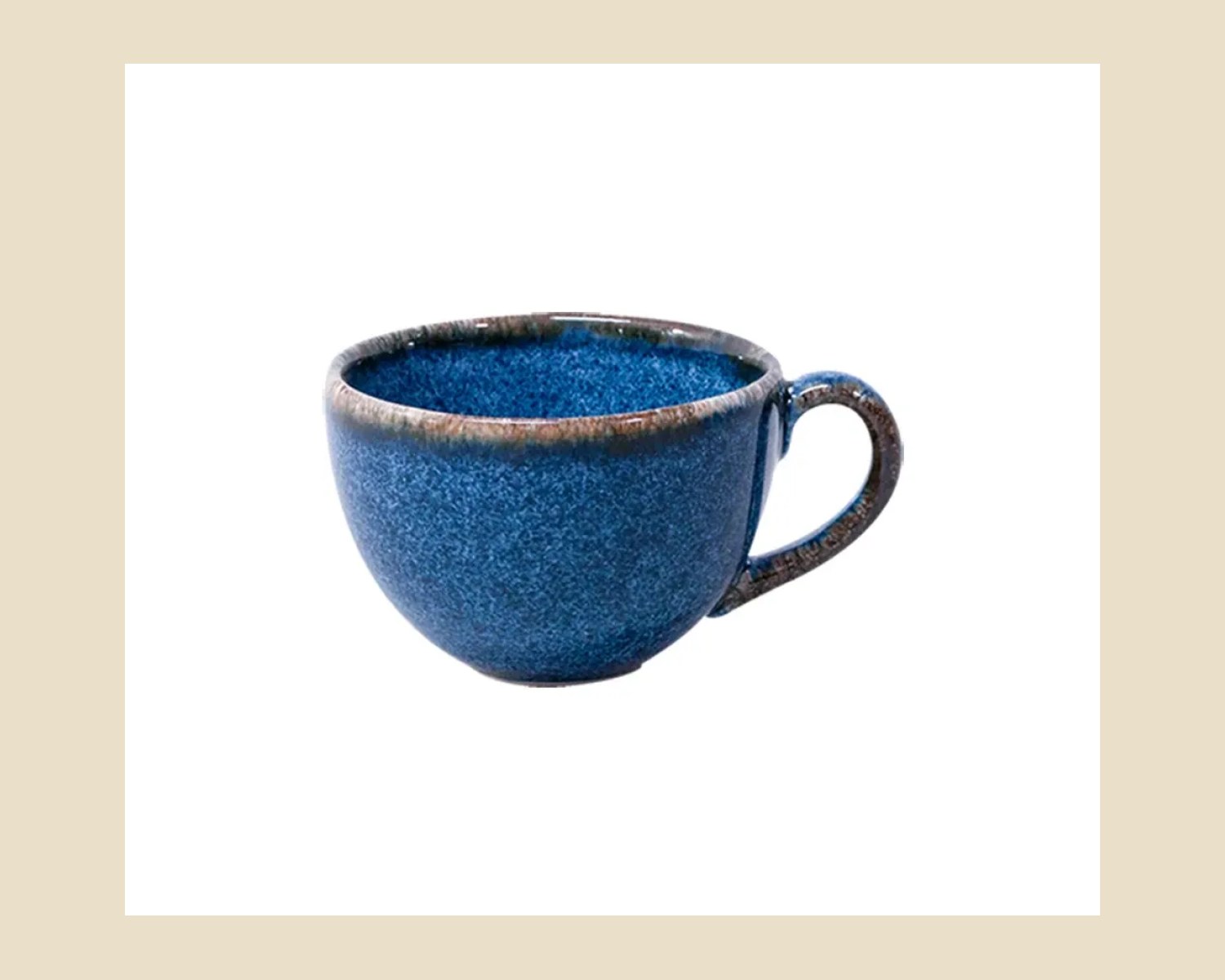 Taza Capuchino de 244 cc Índigo | Cabo — Platos artesanal de madera, hecho a mano en Tonalá, Jalisco