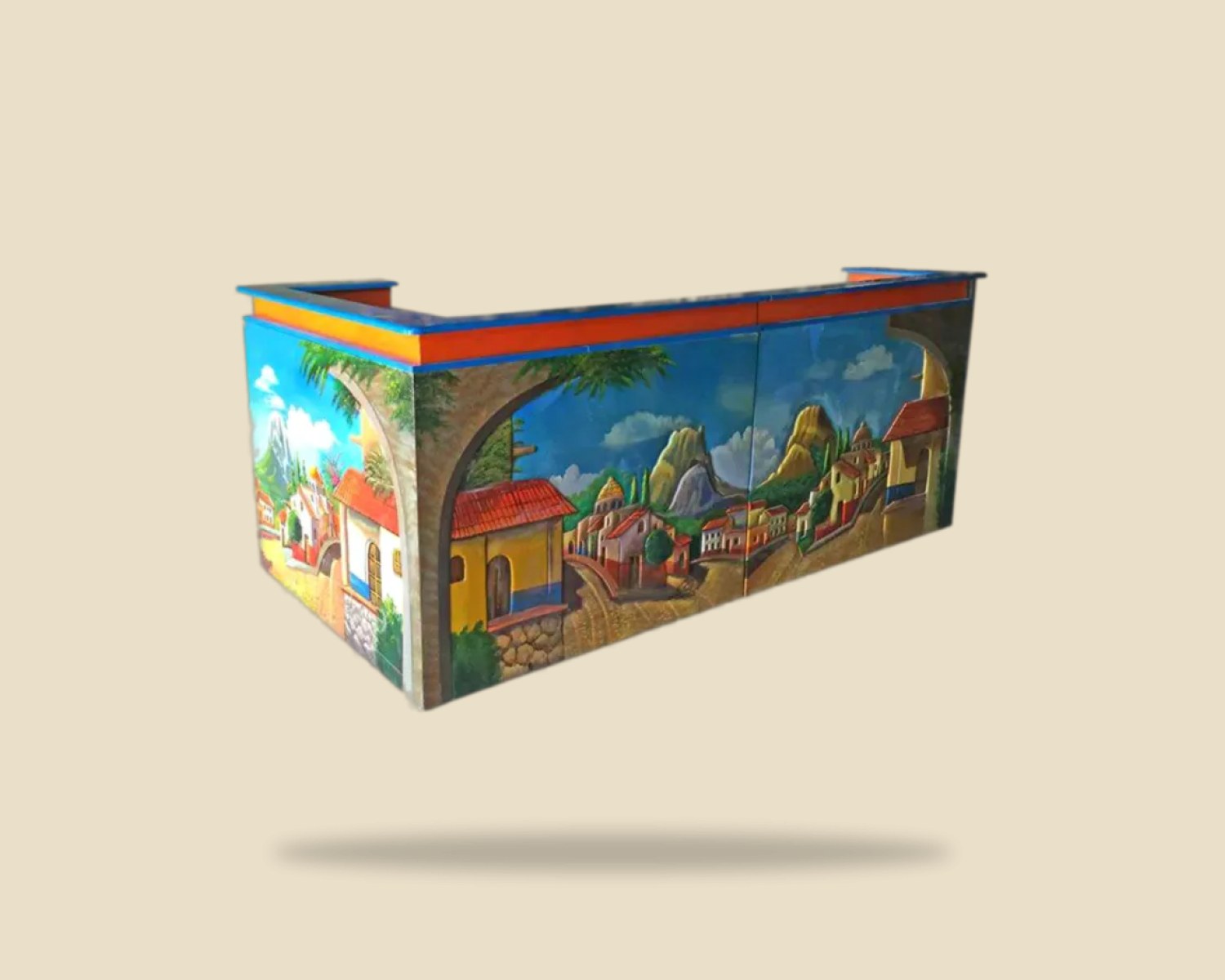 Caja diseño hacienda — Cajas artesanal de Tonalá, Jalisco