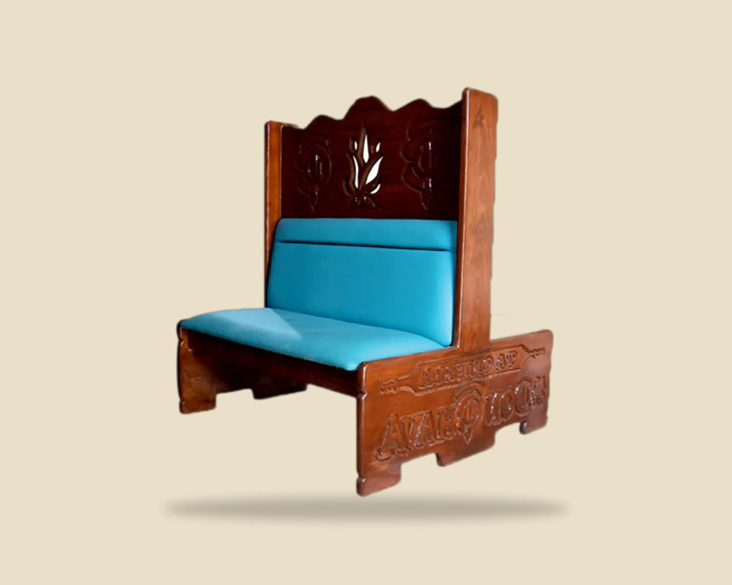 Grabado Real — Booth Moderno artesanal de madera, hecho a mano en Tonalá, Jalisco