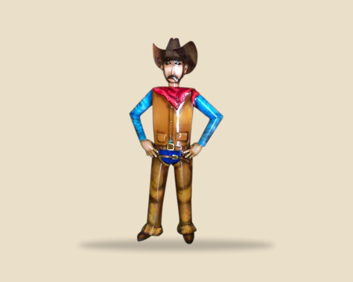 Vaquero — Fierro Forjado Decor artesanal de madera, hecho a mano en Tonalá, Jalisco