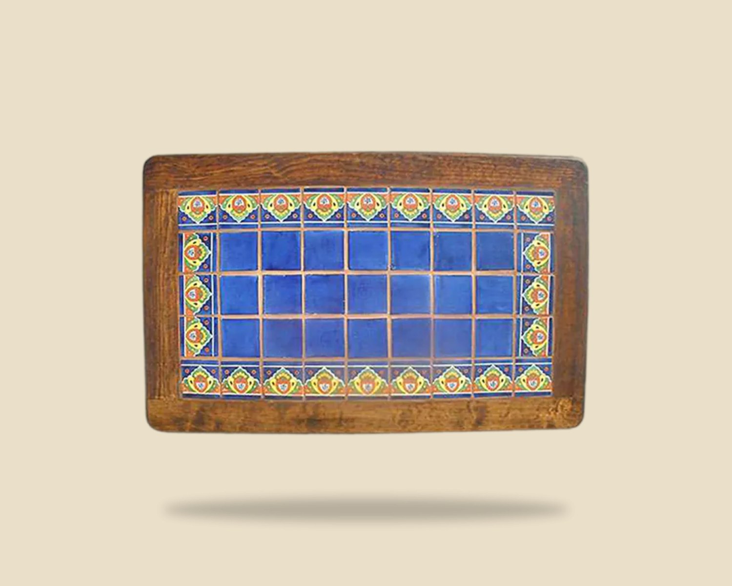 Azulejo 061 — Mesa con Azulejo artesanal de madera, hecho a mano en Tonalá, Jalisco