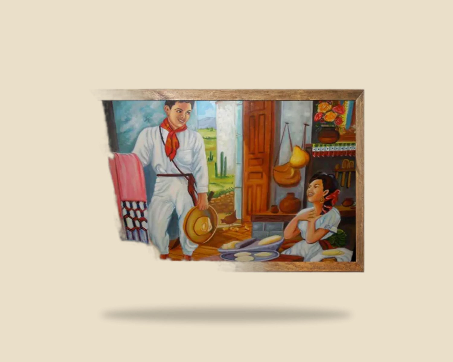 Escena Mexicana 084 — Cuadros artesanal de Tonalá, Jalisco