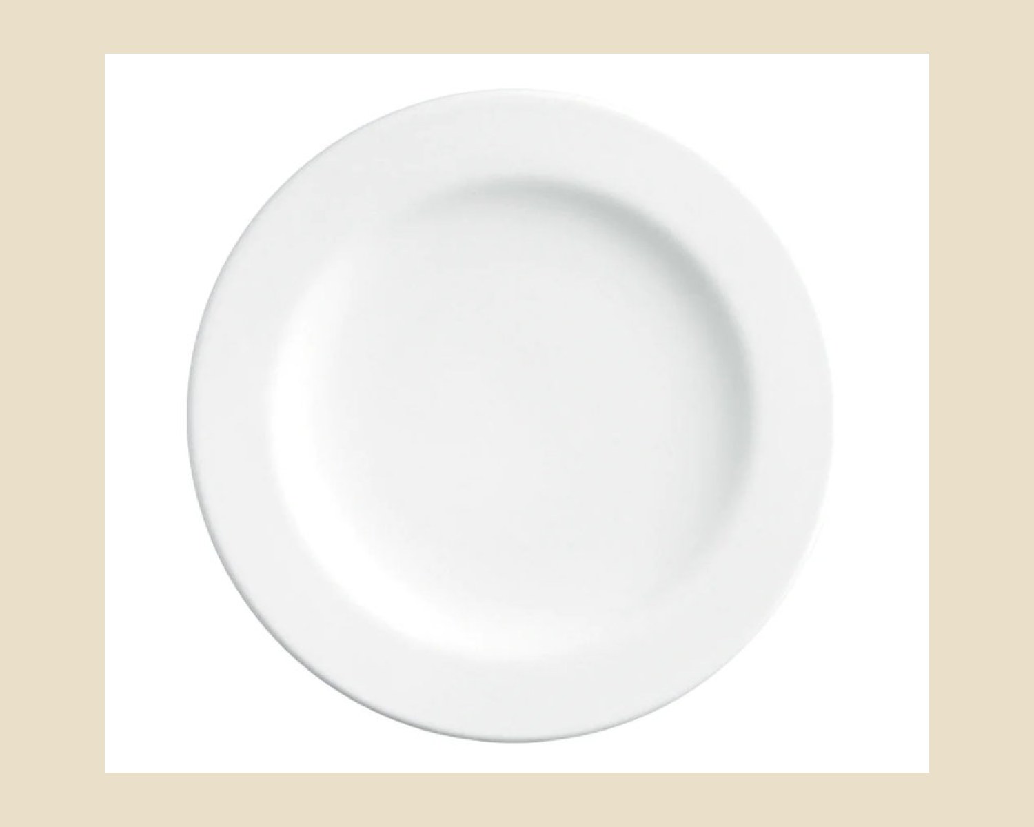 Caja de 24 piezas Plato Trinche Blanco Polar de 26 cm | Anfora