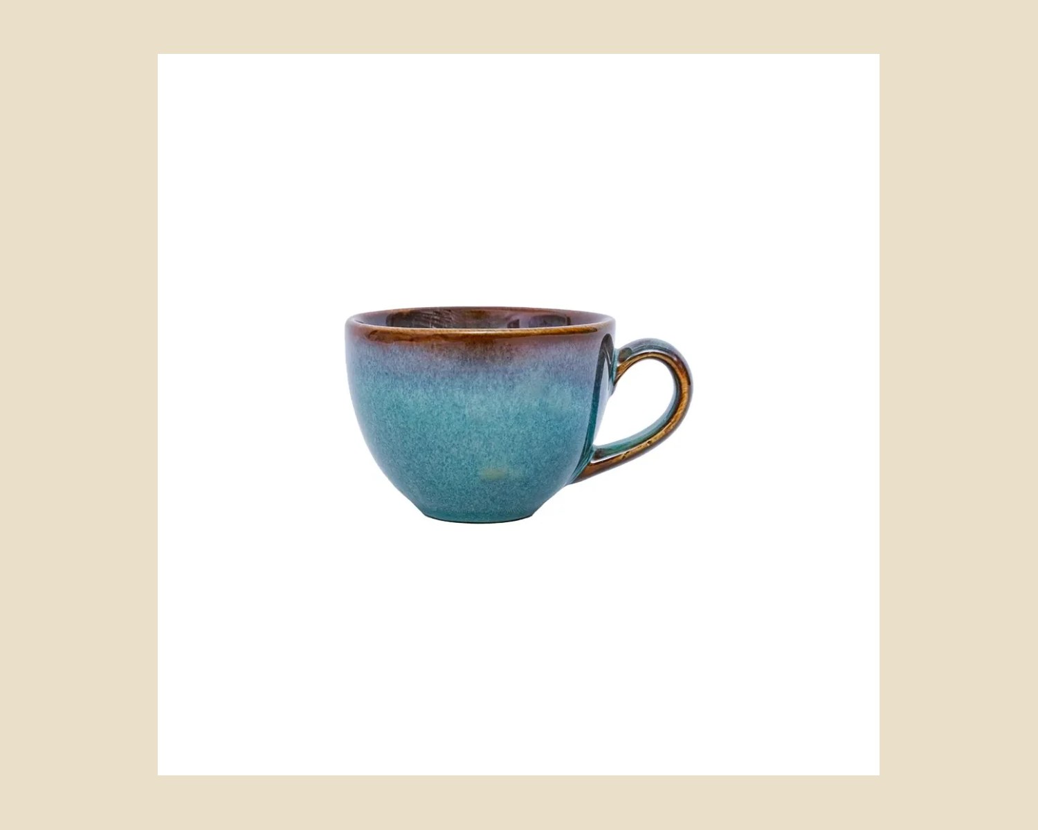 Taza Capuchino 240 cc | Plana Caribe — Platos artesanal de madera, hecho a mano en Tonalá, Jalisco