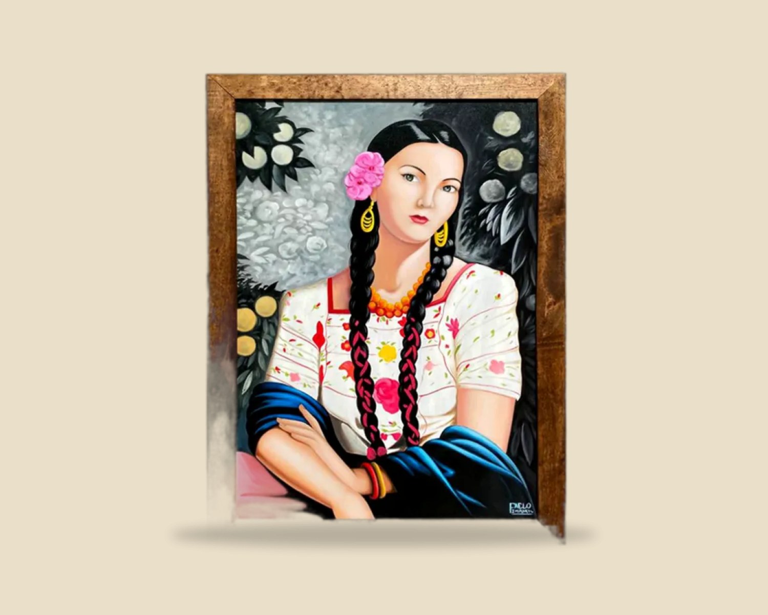 Escena Mexicana 089 — Cuadros artesanal de Tonalá, Jalisco
