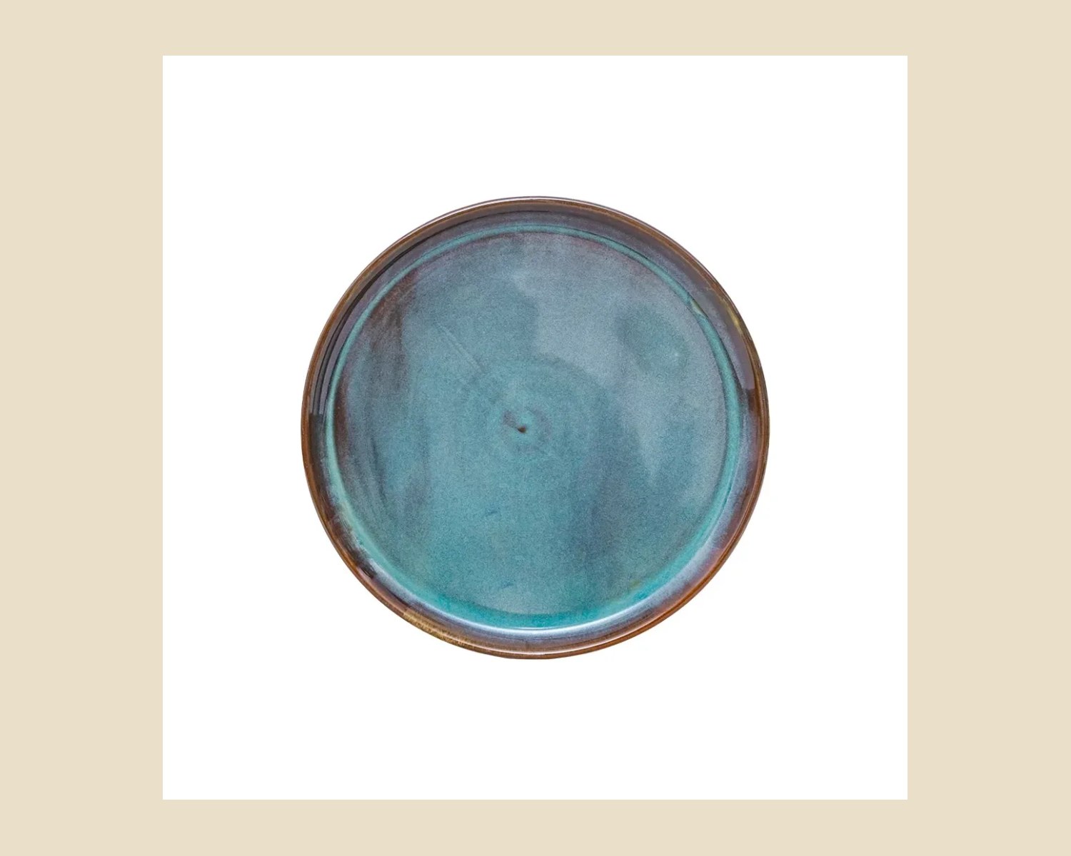 Plato Trinche 19 cm | Plana Caribe — Platos artesanal de madera, hecho a mano en Tonalá, Jalisco