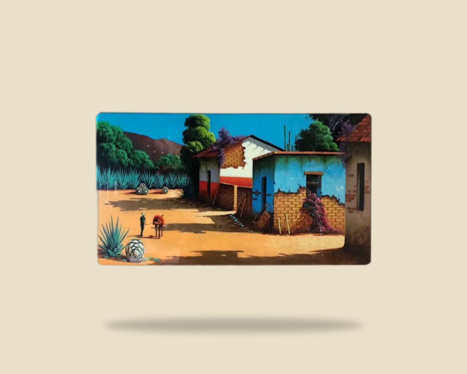 Pintada 053 — Mesa Pintada artesanal de madera, hecho a mano en Tonalá, Jalisco