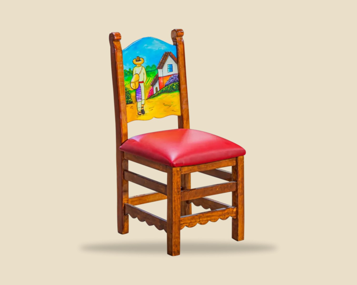 Espalda Tallado — Sillas Artisticas artesanal de madera, hecho a mano en Tonalá, Jalisco