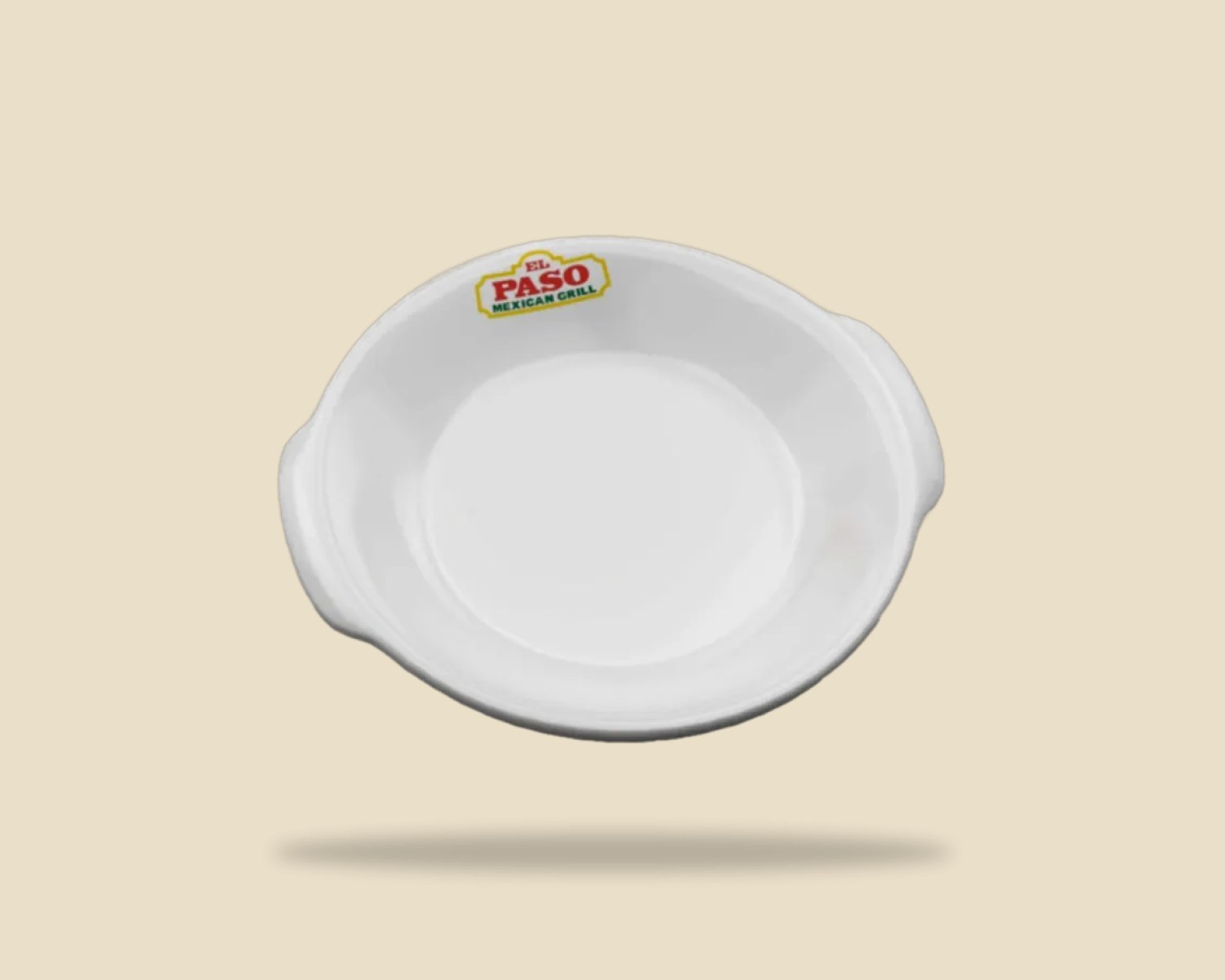 Plato Cacelora polar logo — Anfora Blanco artesanal de Tonalá, Jalisco