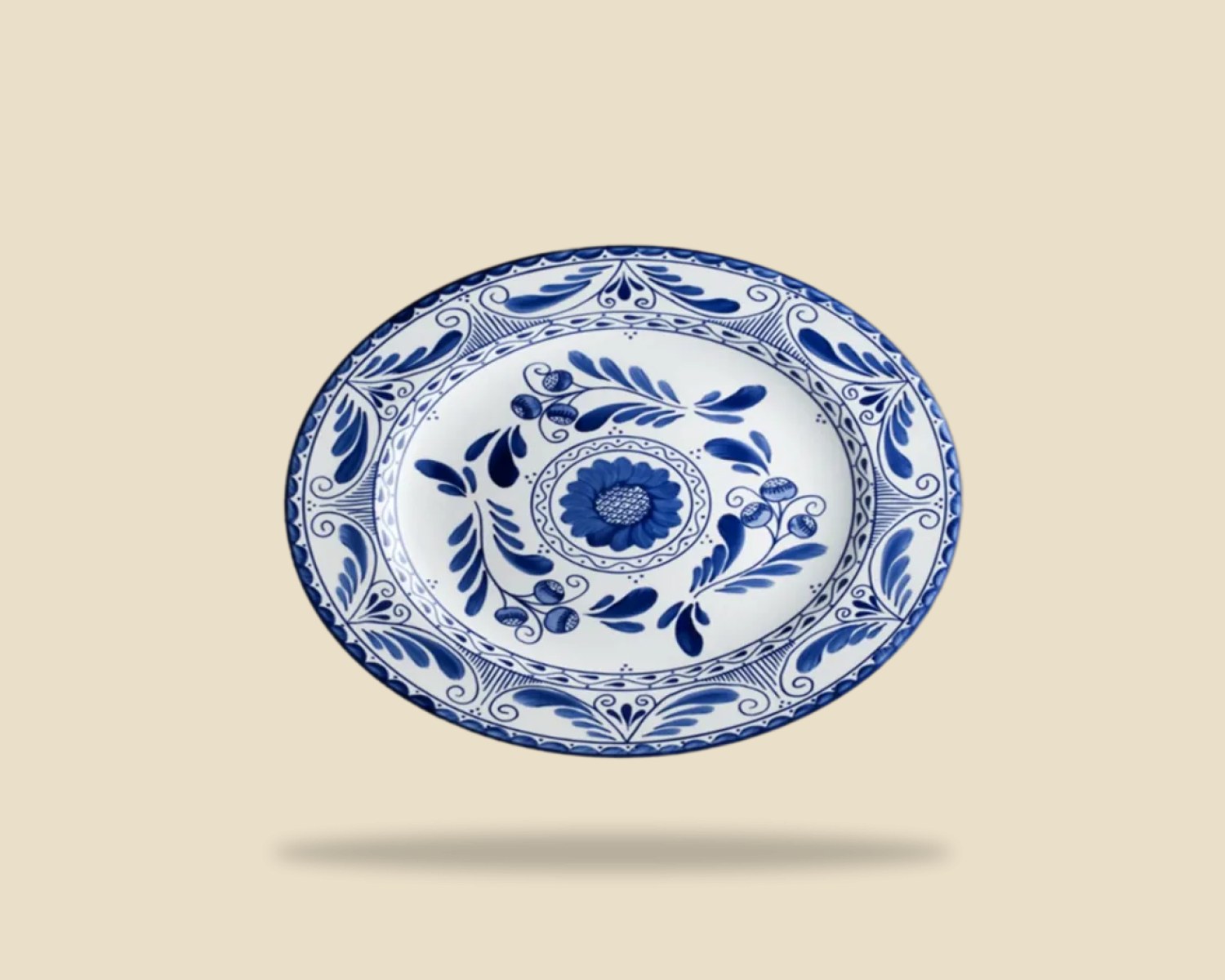 Platón Oval Talavera — Talavera artesanal de Tonalá, Jalisco