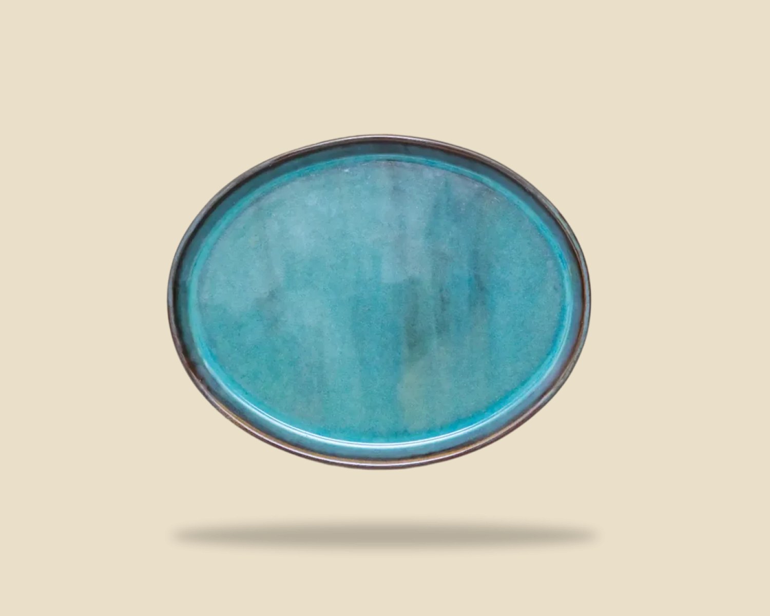Plato Oval Plana Caribe — Plana Caribe artesanal de Tonalá, Jalisco