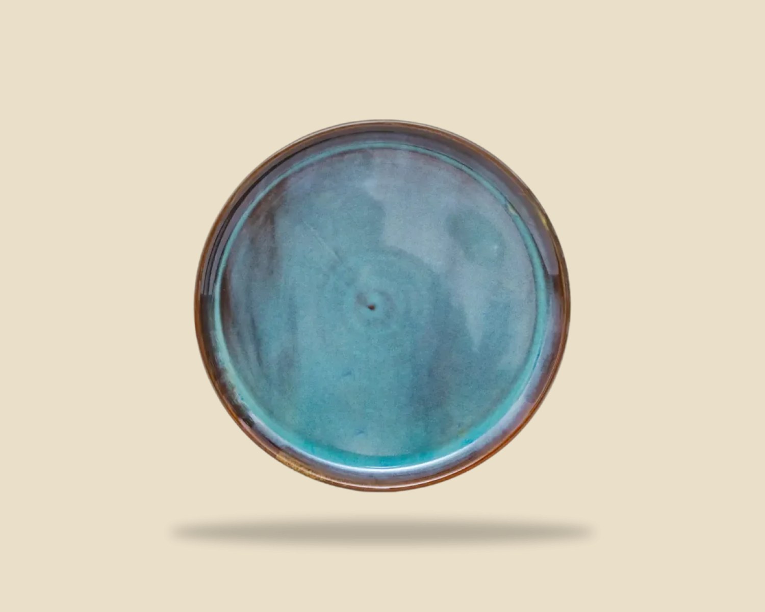 Plato Trinche Plana Caribe — Plana Caribe artesanal de Tonalá, Jalisco